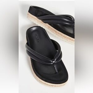 VINCE Forest Black Platform Sandals women size 8